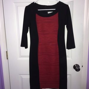 Black and Red Dressbarn, Form Fitting Dress